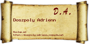 Doszpoly Adrienn névjegykártya